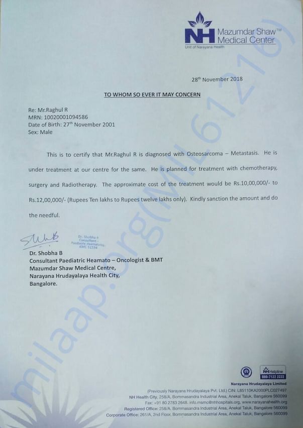 Estimation letter