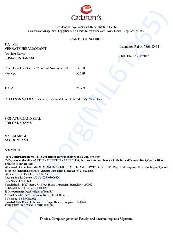 Medical Bill