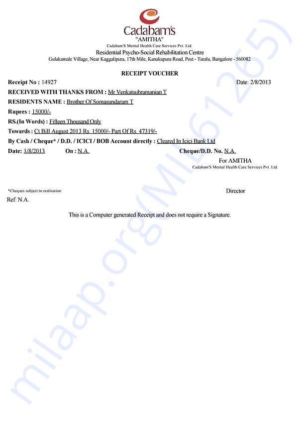 Payment Receipt