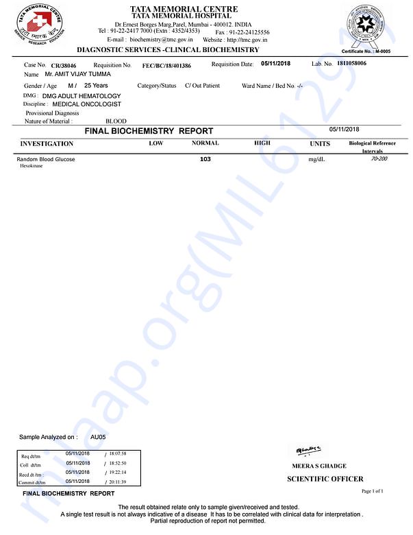 Medical Report