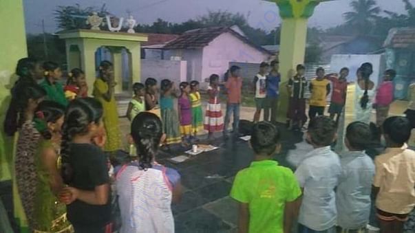 Rural evening classes of working village of READ