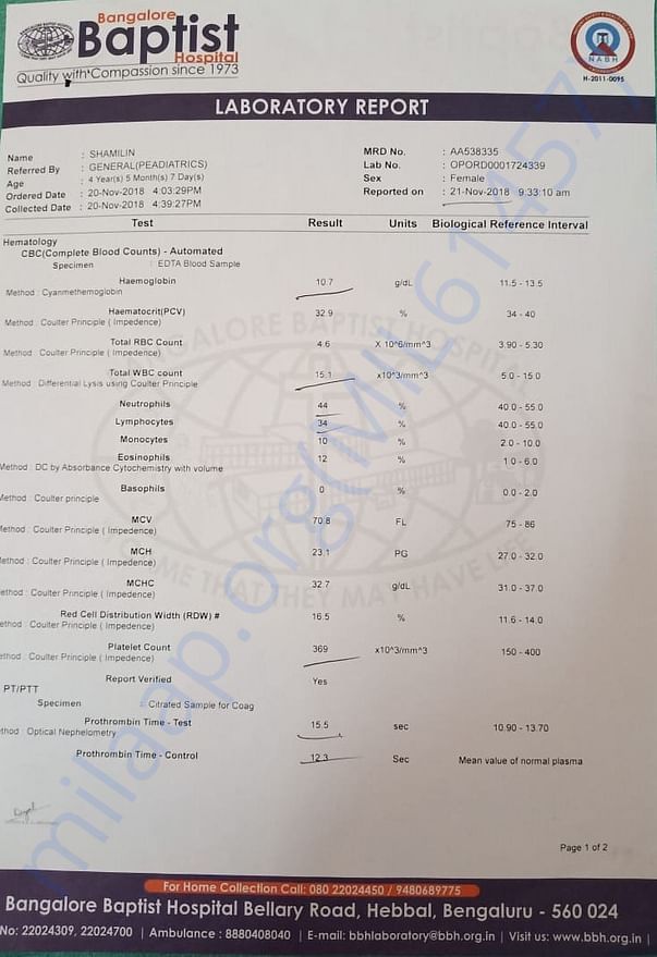 LABORATORY REPORT