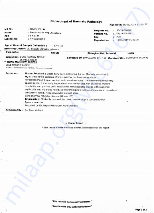 MEDICAL REPORT