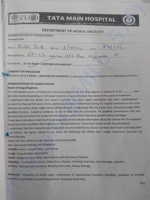 Chemotherapy Consent Form-1