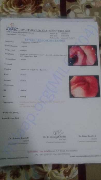 Endoscopy report