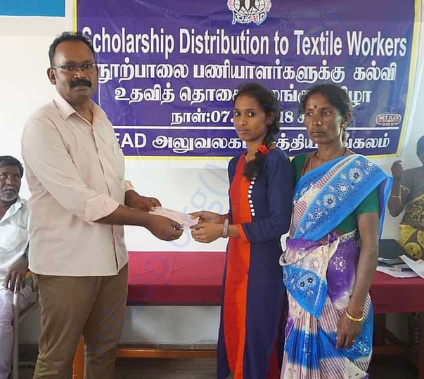 supporting student through giving scholarship