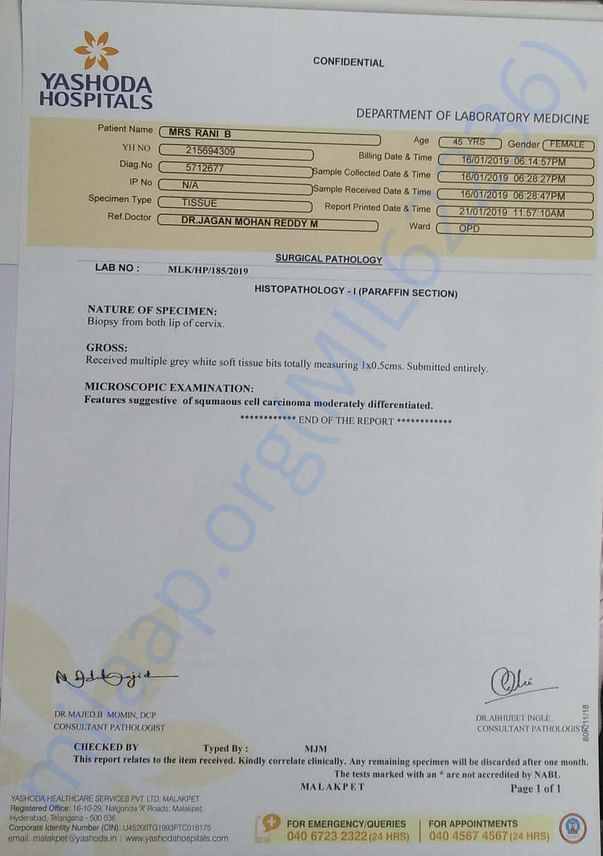 Biopsy Report