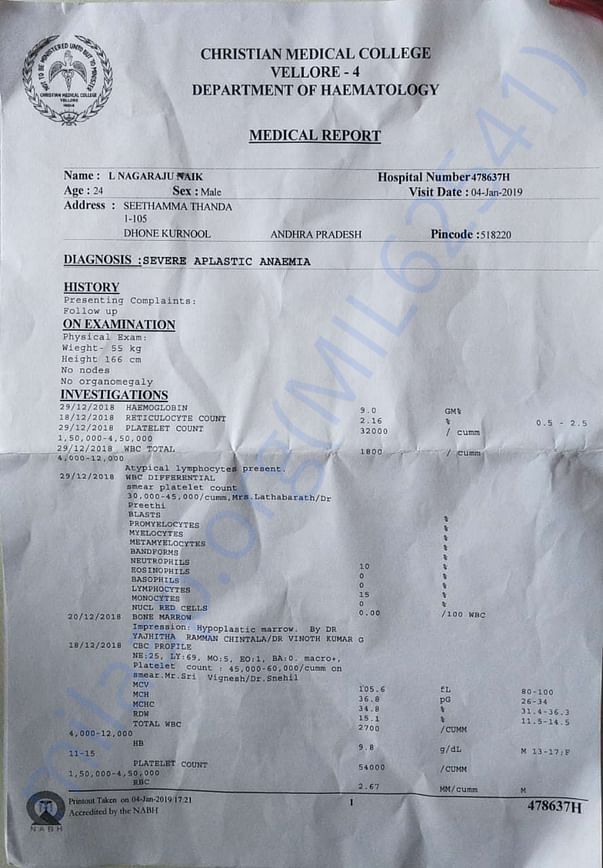 Medical report 1