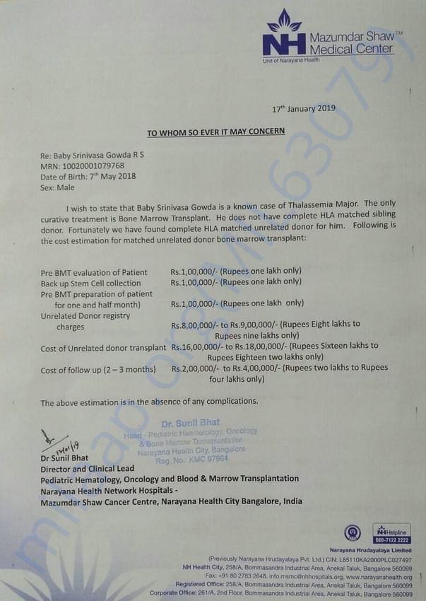 Estimation letter
