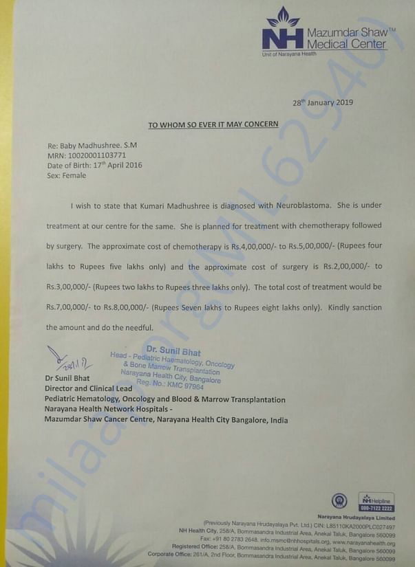 Estimation letter