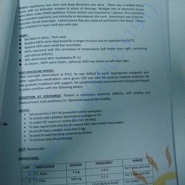 Medical Report