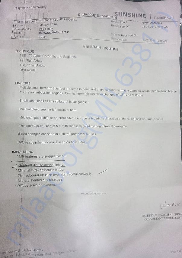 Medical report