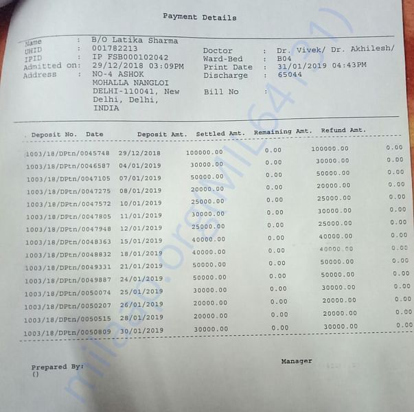 Medical Bill