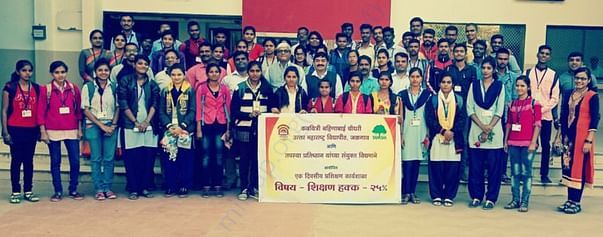 KBC NMU, Jalgaon NSS Students orientation for RTE Awareness Campaign