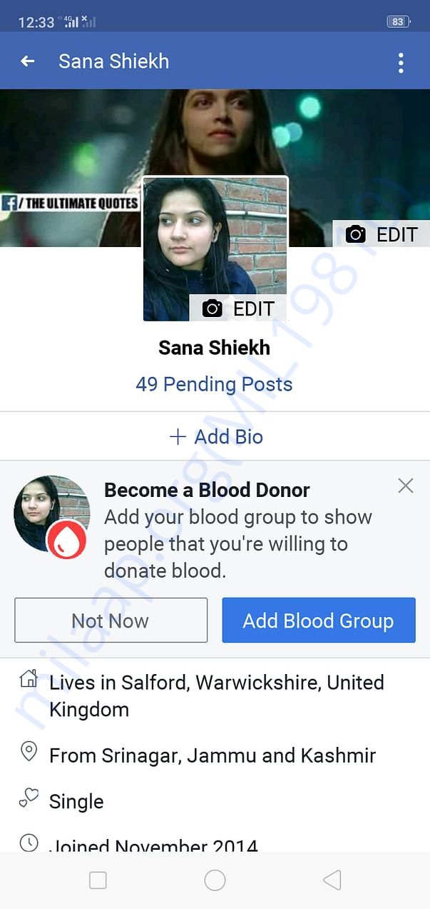 Dr Sana fb profile