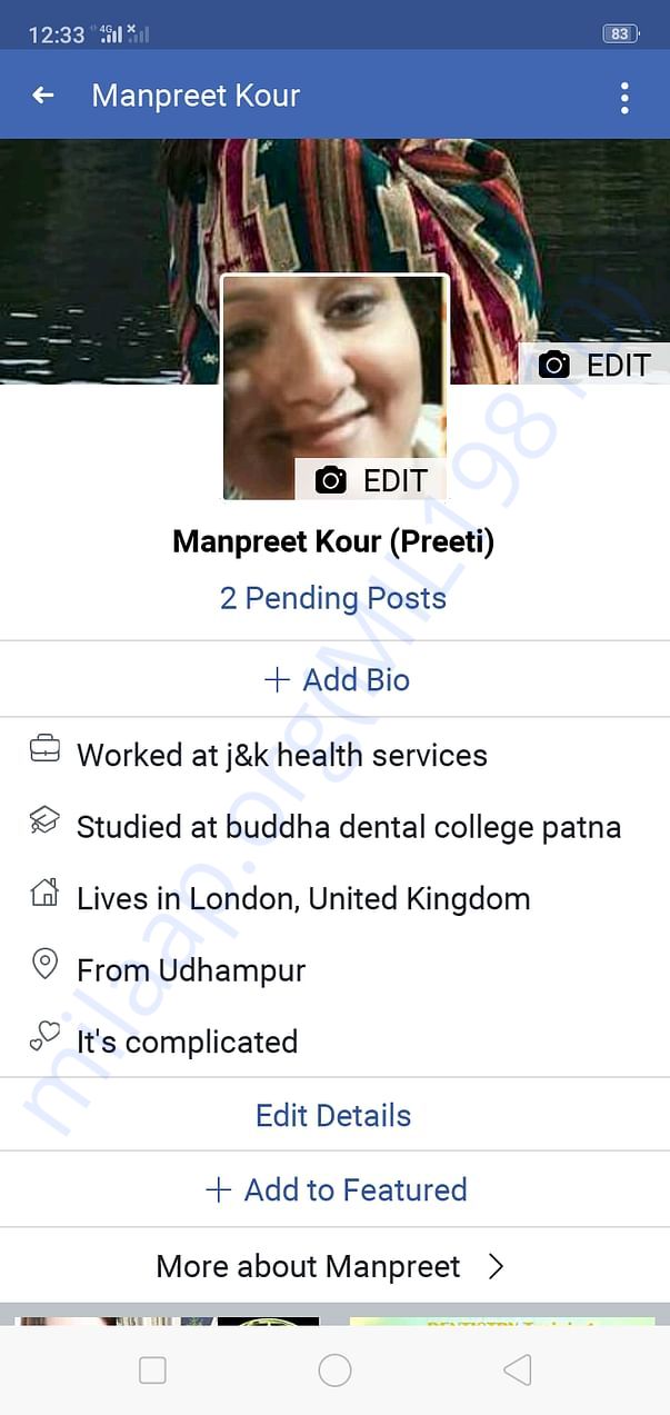 Dr Manpreet fb profile