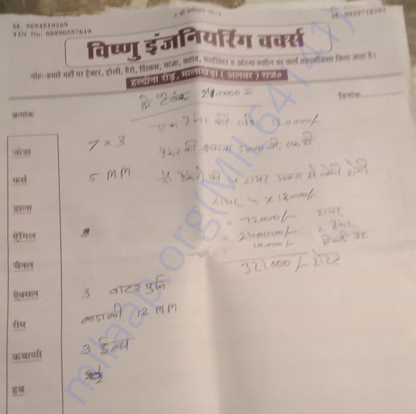 Estimation Letter