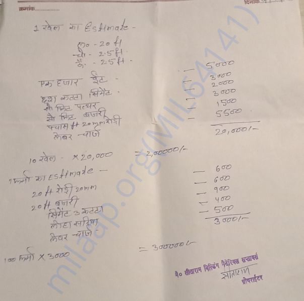Estimation Letter