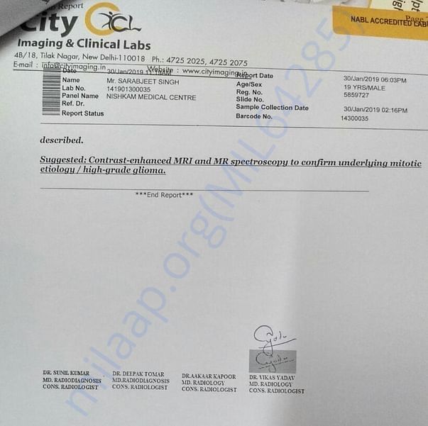 Medical Report