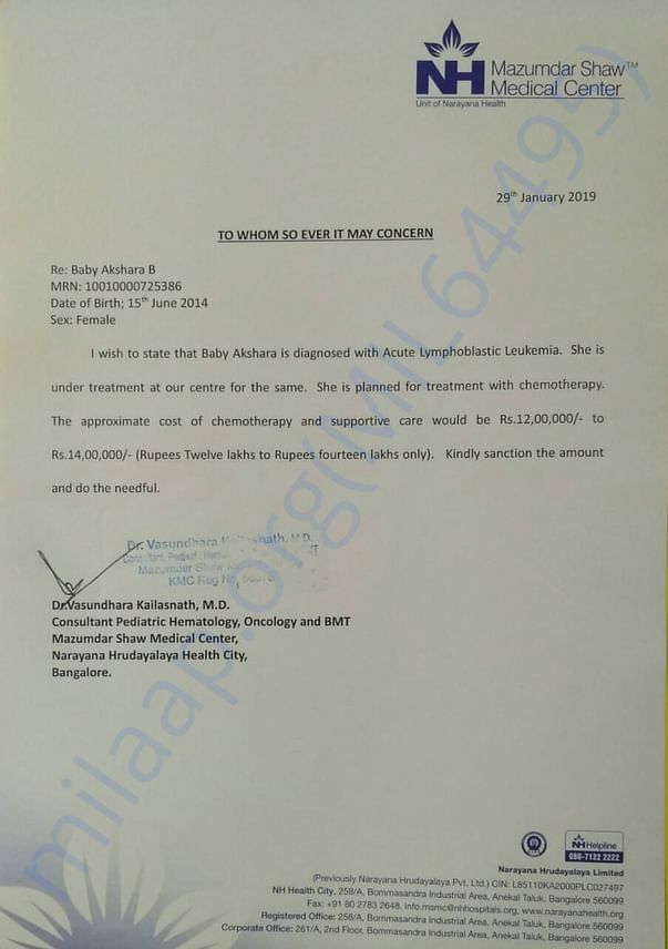 Estimation letter