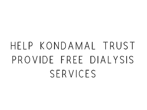 Help Kondamal Trust Provide Free Dialysis Services