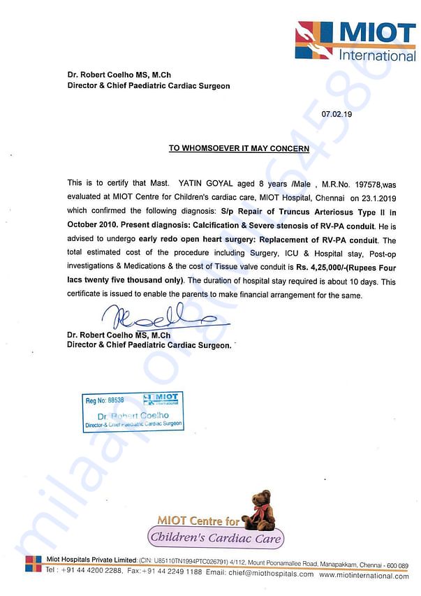 Estimation Letter