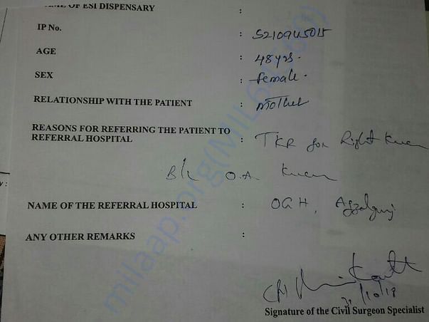 Doctors advice for surgery