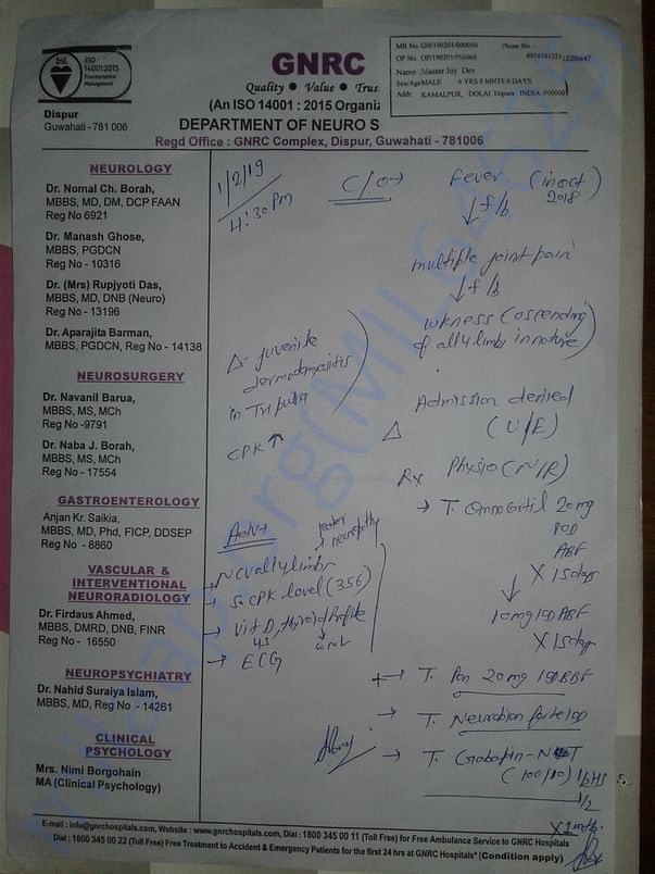 DOCTOR PRESCRIPTION
