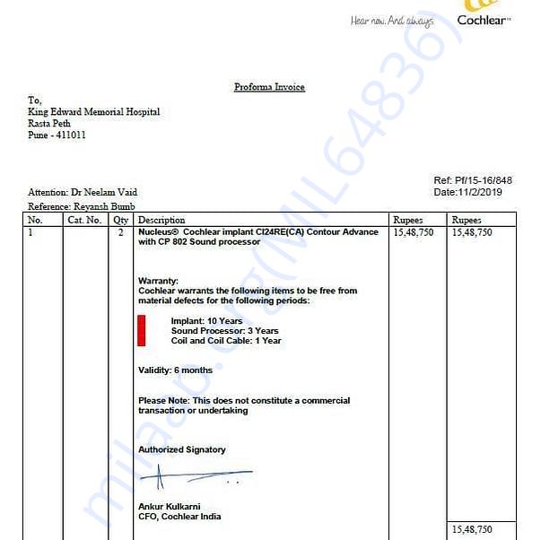 Estimation Letter