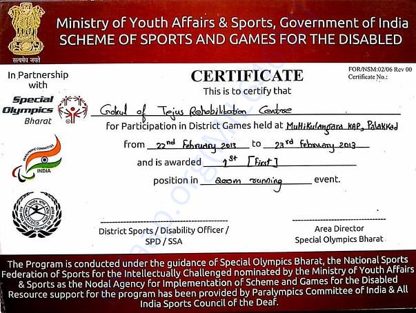 Certificates