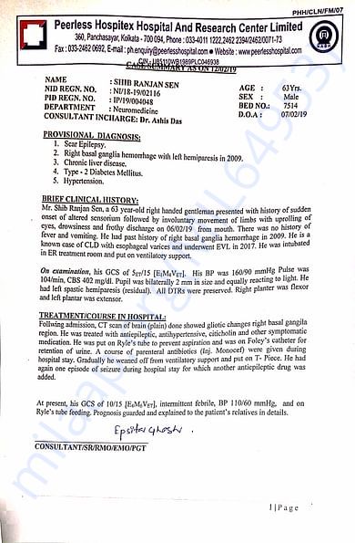 Case Summary of the Patient
