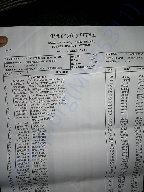 Provisional Bill