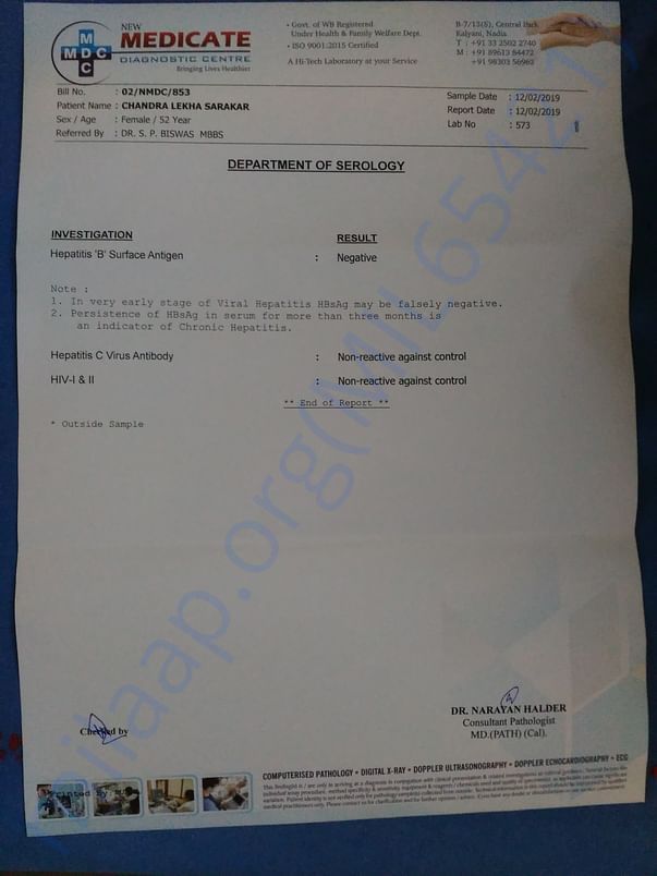 Serology Reports