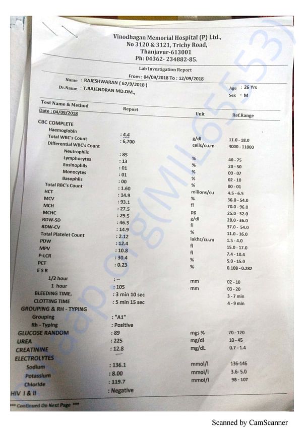 Medical Report
