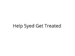 Help Syed Undergo Surgery for Persistent Chordee