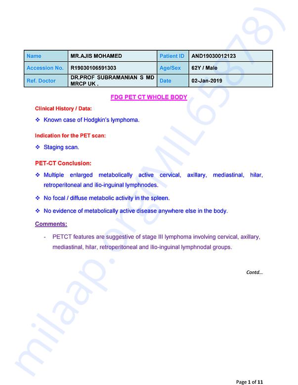 Medical Report