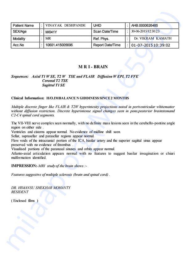 Medical Report