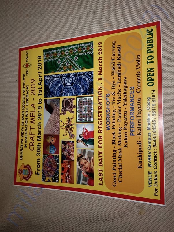 Craft Workshop in association with SPICMACAY