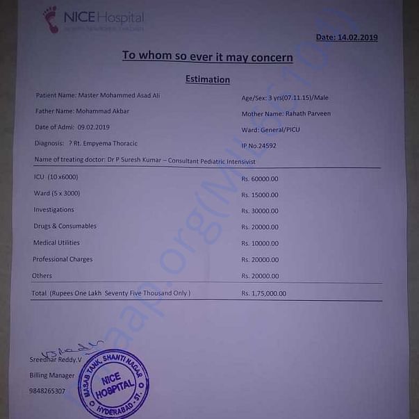Estimation Letter