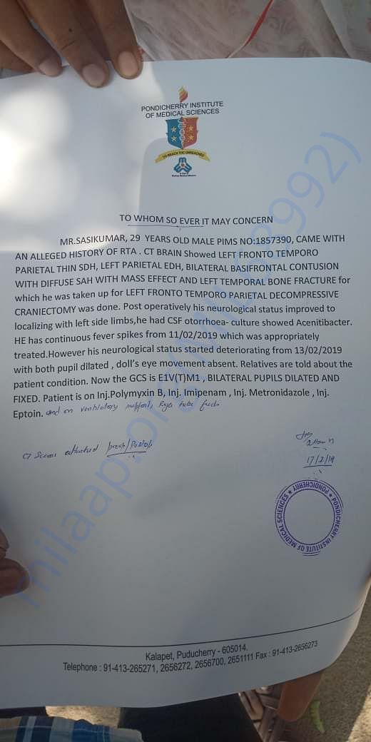 SASIKUMAR PIMS REPORT