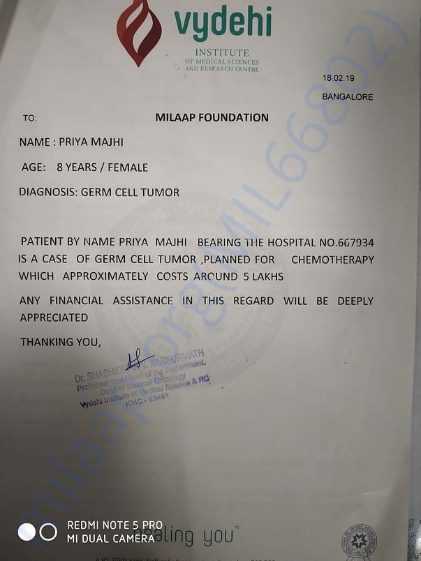Estimation letter