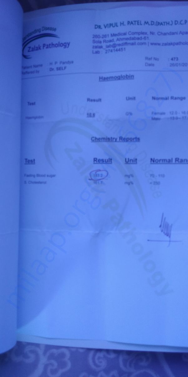 Blood report