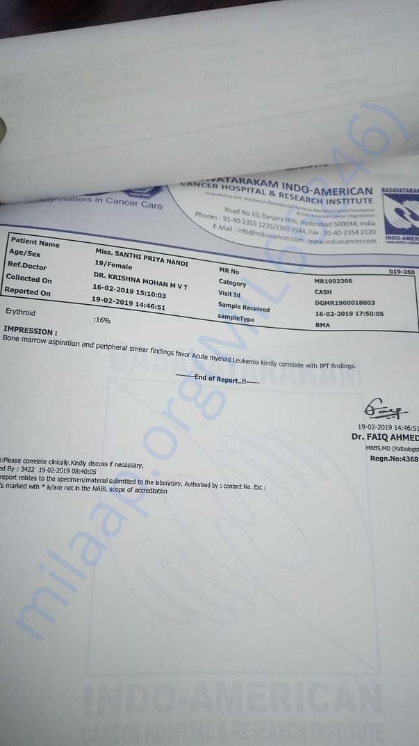 Medical report