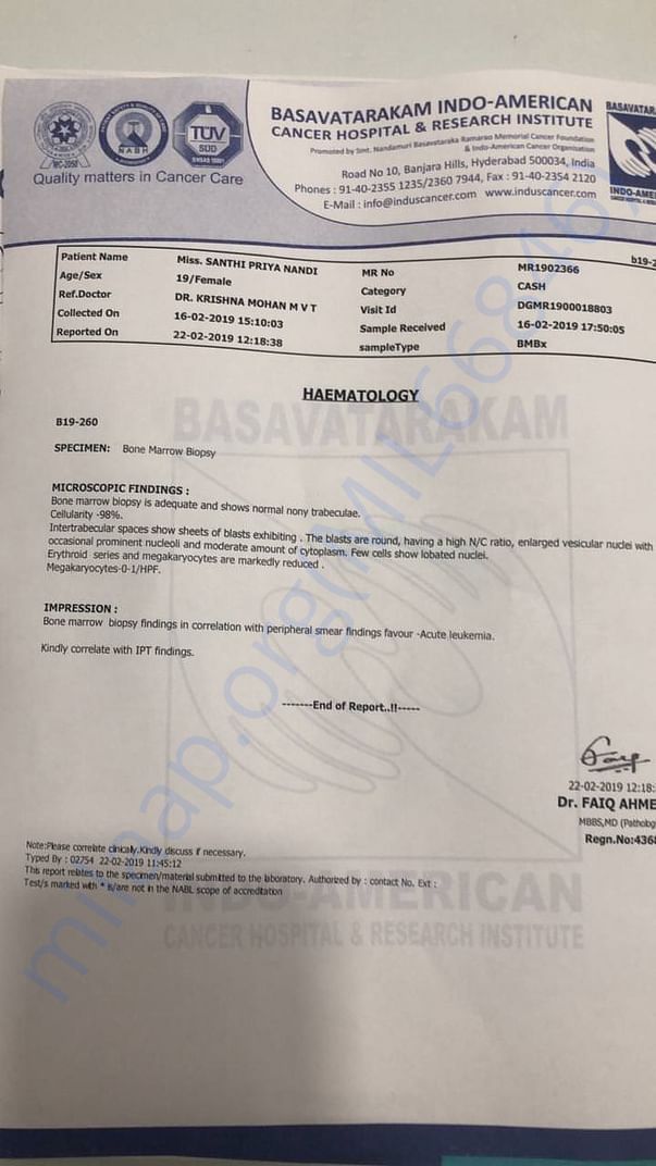 Medical report