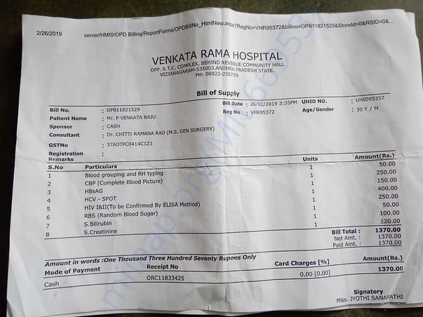 medical bills