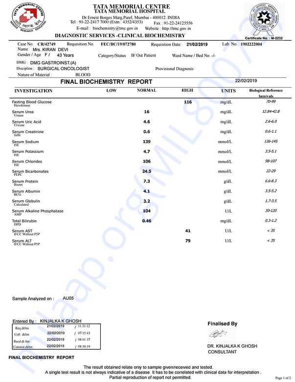 Medical Report