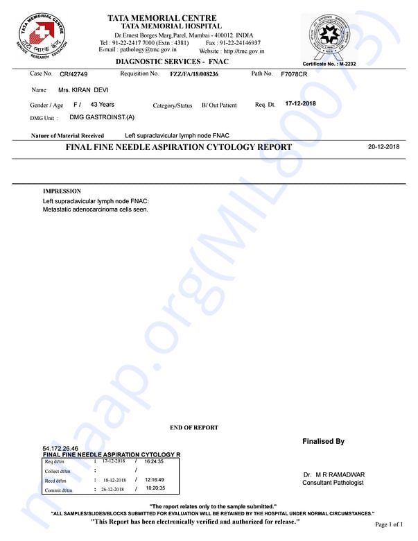 Medical Report