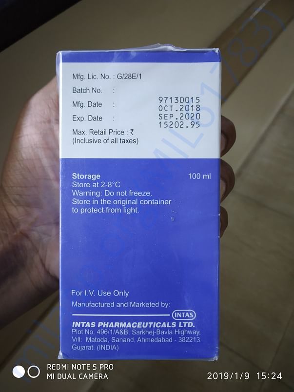 IVIG INJECTION PER DAY 5 INJECTIONS