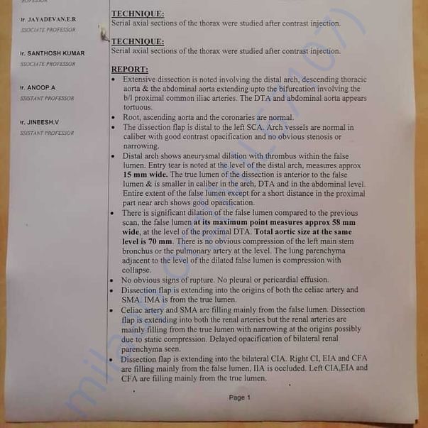 Medical Report