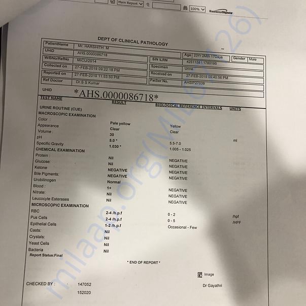 Medical Report